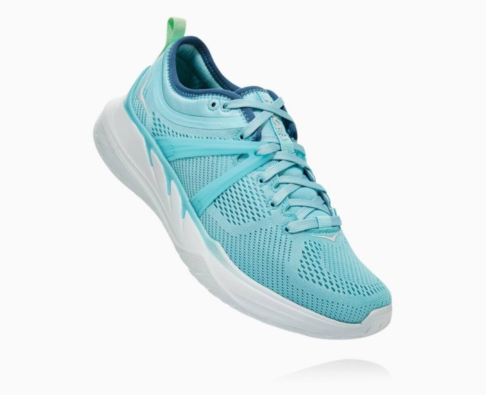 Hoka Løpesko Asfalt Nettbutikk - HOKA ONE ONE Tivra Dame Aqua [NO-90NXGU]